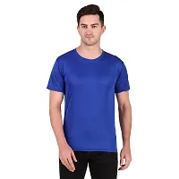 Classic Polyester Solid Tshirt for Men, Pack of 3-thumb1