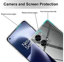 CASEPie Clear Back Case Cover for OnePlus Nord 2T 5G | Shockproof Design | Camera Protection Bump | Plain Cover(TPU | Transparent)-thumb1