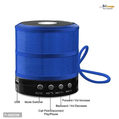 Stylish Blue Mini Bluetooth Speaker-thumb0