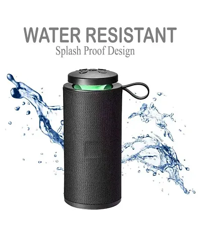 Designer Black Water Resistant Slash Proof Bluetooth Speaker
