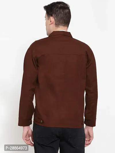 VOXATI Men's Slim Fit Jacket kjtv209-m_Brown_Medium-thumb4