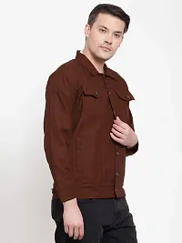 VOXATI Men's Slim Fit Jacket kjtv209-xxxxl_Brown_XXXX-Large-thumb2