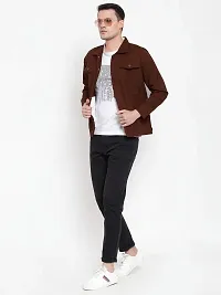 VOXATI Men's Slim Fit Jacket kjtv209-m_Brown_Medium-thumb1