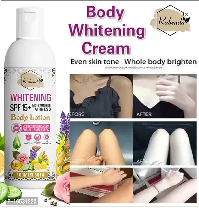 Rabenda Whitening Body Lotion On SPF15+ Skin Lighten  Brightening Body Lotion Cream (100 Ml) Pack Of 1 Lotion  Creams
