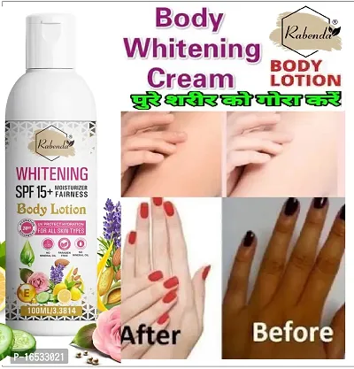 Rabenda Whitening body lotionon  SPF15+ Skin Lighten  brightening cream (100 ml.) Pack of 1