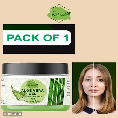 Rabenda Natural Aloe Vera Gel 92%Moisturizer Gel Cream Acne Blackheads Treatment For Skin Repair Shrink Pores Sleep Mask SkinCarenbsp;nbsp;(100 g) pack of 1