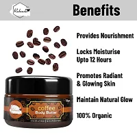 Coffee  Shea Body Butter Moisturizer | 72Hrs Moisturization, Reduces Stretch Marks  Heals Dry Skin | Body Butter Lotion Cream for Women  Men | Non-Sticky for All Skin Types (50gm)-thumb1