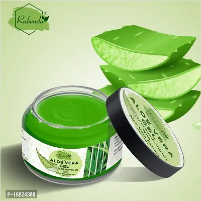 Rabenda Natural Aloe Vera Gel 92%Moisturizer Gel Cream Acne Blackheads Treatment For Skin Repair Shrink Pores Sleep Mask SkinCarenbsp;nbsp;(100 g) pack of 1-thumb0