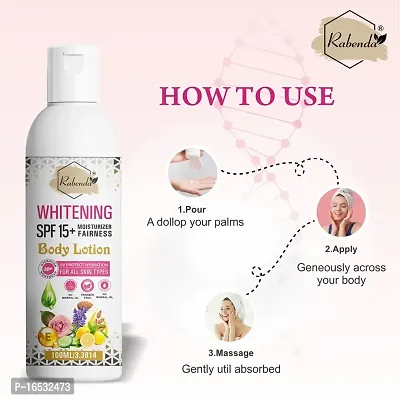 Rabenda Whitening body lotionon  SPF15+ Skin Lighten  brightening cream (100 ml.) Pack of 1-thumb3