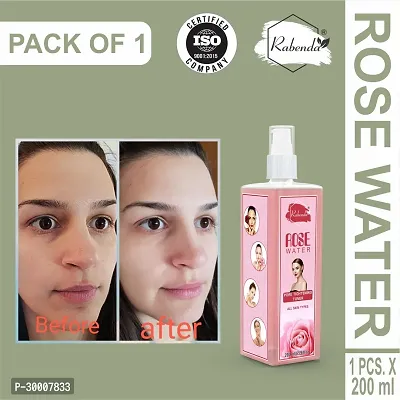 Rabenda Rose Water, Helps in Skin toning, For Men and Women, Gulab Jal, Chemical Free  (200 ml) PackOf 1-thumb0