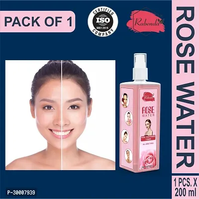 Rabenda Rose Water, Helps in Skin toning, For Men and Women, Gulab Jal, Chemical Free  (200 ml) PackOf 1-thumb0