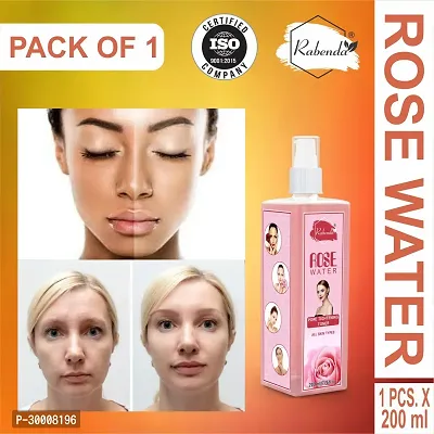 Rabenda Rose Water, Helps in Skin toning, For Men and Women, Gulab Jal, Chemical Free  (200 ml) PackOf 1-thumb0