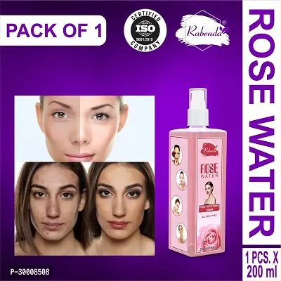 Rabenda Rose Water, Helps in Skin toning, For Men and Women, Gulab Jal, Chemical Free  (200 ml) PackOf 1-thumb0