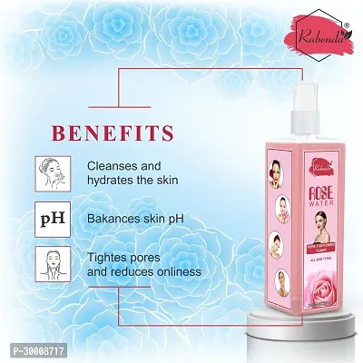 Rabenda Rose Water, Helps in Skin toning, For Men and Women, Gulab Jal, Chemical Free  (200 ml) PackOf 1-thumb3