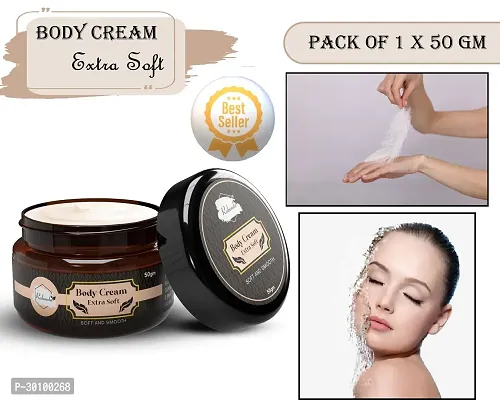 Body Extra Soft Cream ilky Soft Skin Paraben Free (50 g) (Pack of 1)-thumb0