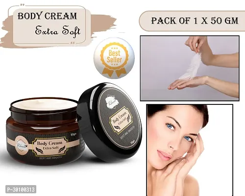 Body Extra Soft Cream ilky Soft Skin Paraben Free (50 g) (Pack of 1)