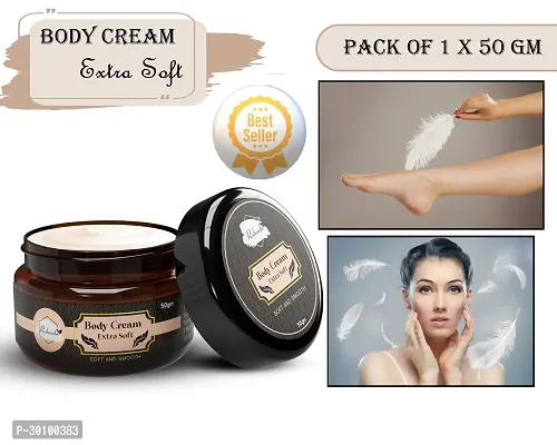 Body Extra Soft Cream ilky Soft Skin Paraben Free (50 g) (Pack of 1)