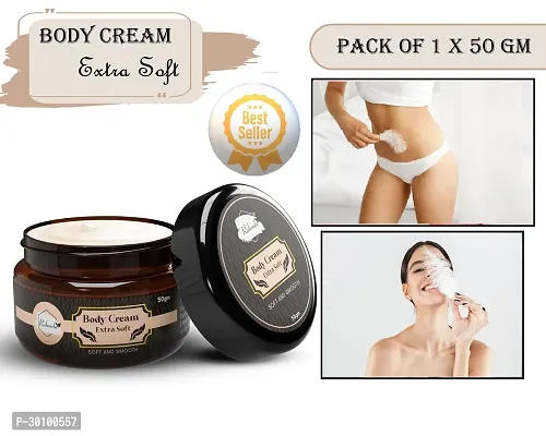 Body Extra Soft Cream ilky Soft Skin Paraben Free (50 g) (Pack of 1)