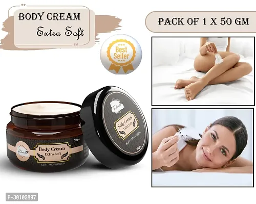 Body Extra Soft Cream ilky Soft Skin Paraben Free (50 g) (Pack of 1)-thumb0