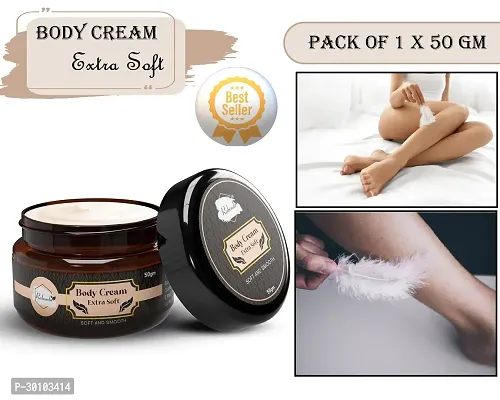 Body Extra Soft Cream ilky Soft Skin Paraben Free (50 g) (Pack of 1)