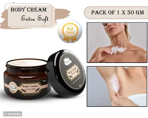 Body Extra Soft Cream ilky Soft Skin Paraben Free (50 g) (Pack of 1)-thumb0