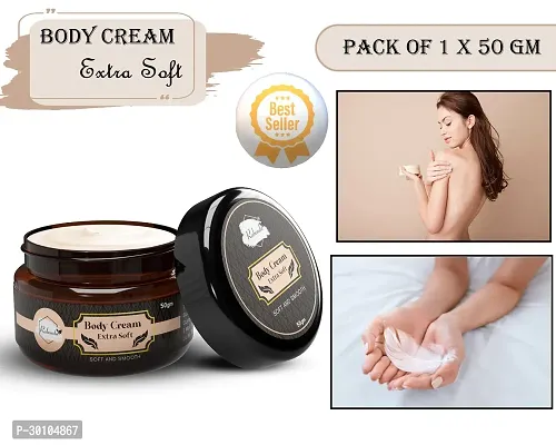 Body Extra Soft Cream ilky Soft Skin Paraben Free (50 g) (Pack of 1)