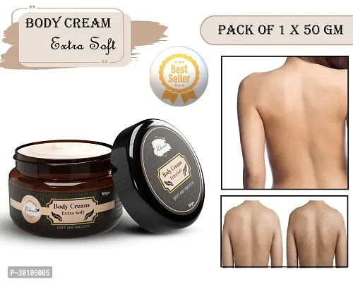 Body Extra Soft Cream ilky Soft Skin Paraben Free (50 g) (Pack of 1)-thumb0