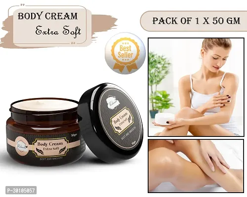 Body Extra Soft Cream ilky Soft Skin Paraben Free (50 g) (Pack of 1)-thumb0