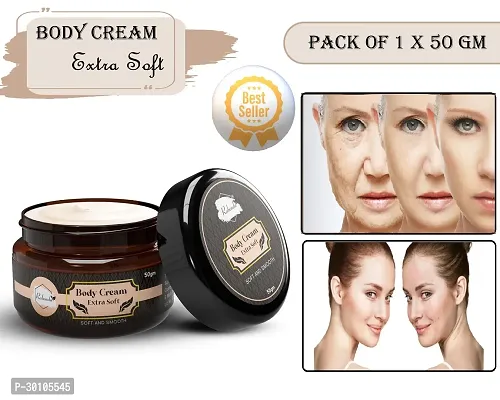 Body Extra Soft Cream ilky Soft Skin Paraben Free (50 g) (Pack of 1)