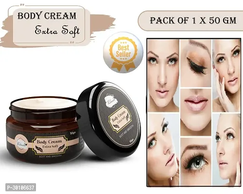 Body Extra Soft Cream ilky Soft Skin Paraben Free (50 g) (Pack of 1)