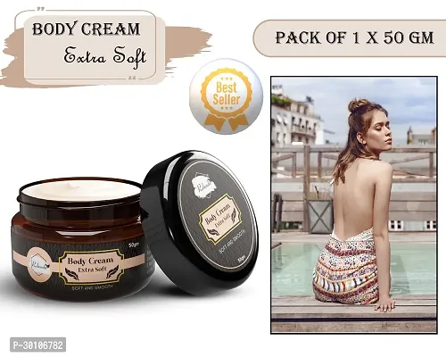 Body Extra Soft Cream ilky Soft Skin Paraben Free (50 g) (Pack of 1)