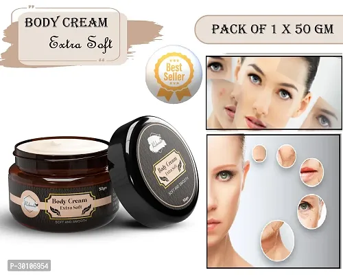 Body Extra Soft Cream ilky Soft Skin Paraben Free (50 g) (Pack of 1)-thumb0