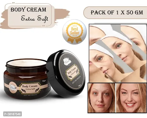 Body Extra Soft Cream ilky Soft Skin Paraben Free (50 g) (Pack of 1)