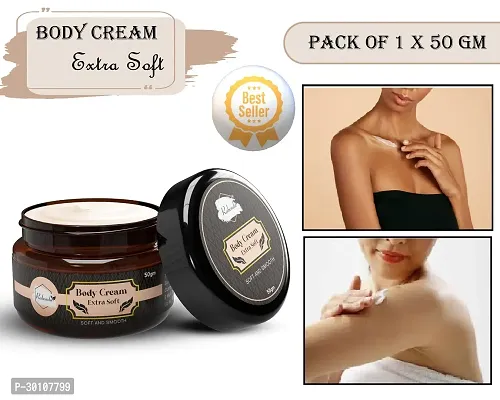 Body Extra Soft Cream ilky Soft Skin Paraben Free (50 g) (Pack of 1)-thumb0