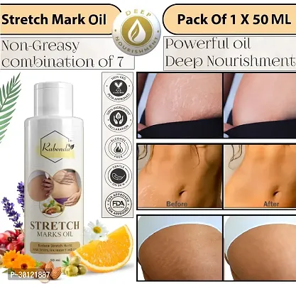 Rabenda present Repair Stretch Marks Removal - Natural Heal Pregnancy Breast, Hip, Legs, Mark oil 50 ml pack of 1-thumb0