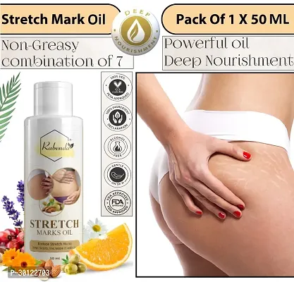 Rabenda present Repair Stretch Marks Removal - Natural Heal Pregnancy Breast, Hip, Legs, Mark oil 50 ml pack of 1