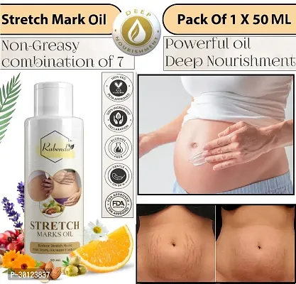 Rabenda present Repair Stretch Marks Removal - Natural Heal Pregnancy Breast, Hip, Legs, Mark oil 50 ml pack of 1