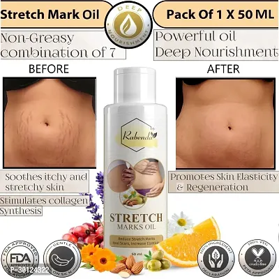 Rabenda present Repair Stretch Marks Removal - Natural Heal Pregnancy Breast, Hip, Legs, Mark oil 50 ml pack of 1-thumb0