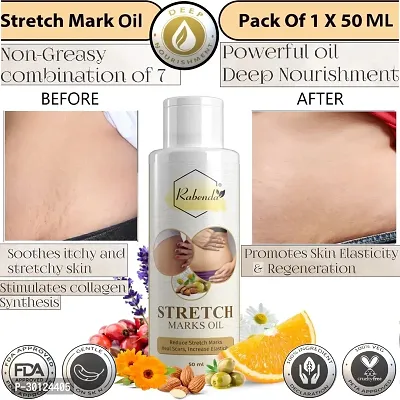 Rabenda present Repair Stretch Marks Removal - Natural Heal Pregnancy Breast, Hip, Legs, Mark oil 50 ml pack of 1-thumb0