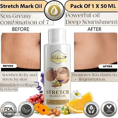 Rabenda present Repair Stretch Marks Removal - Natural Heal Pregnancy Breast, Hip, Legs, Mark oil 50 ml pack of 1-thumb0