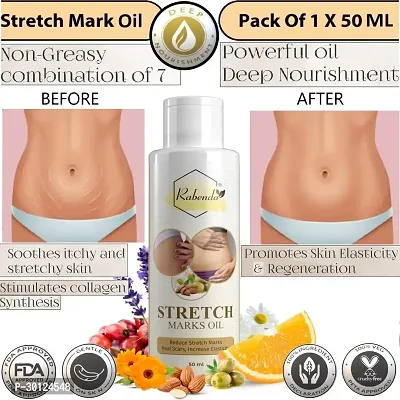 Rabenda present Repair Stretch Marks Removal - Natural Heal Pregnancy Breast, Hip, Legs, Mark oil 50 ml pack of 1-thumb0