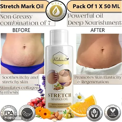 Rabenda present Repair Stretch Marks Removal - Natural Heal Pregnancy Breast, Hip, Legs, Mark oil 50 ml pack of 1-thumb0