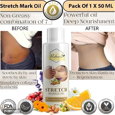 Rabenda present Repair Stretch Marks Removal - Natural Heal Pregnancy Breast, Hip, Legs, Mark oil 50 ml pack of 1-thumb0