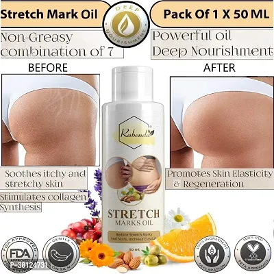 Rabenda present Repair Stretch Marks Removal - Natural Heal Pregnancy Breast, Hip, Legs, Mark oil 50 ml pack of 1-thumb0