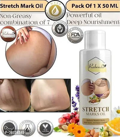 Rabenda present Repair Stretch Marks Removal - Natural Heal Pregnancy Breast, Hip, Legs, Mark oil 50 ml pack of 1-thumb0