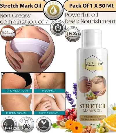 Rabenda present Repair Stretch Marks Removal - Natural Heal Pregnancy Breast, Hip, Legs, Mark oil 50 ml pack of 1-thumb0