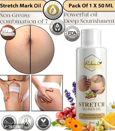 Rabenda present Repair Stretch Marks Removal - Natural Heal Pregnancy Breast, Hip, Legs, Mark oil 50 ml pack of 1-thumb0