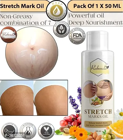 Rabenda present Repair Stretch Marks Removal - Natural Heal Pregnancy Breast, Hip, Legs, Mark oil 50 ml pack of 1-thumb0