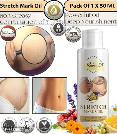 Rabenda present Repair Stretch Marks Removal - Natural Heal Pregnancy Breast, Hip, Legs, Mark oil 50 ml pack of 1-thumb0