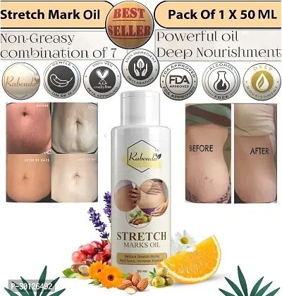 Rabenda present Repair Stretch Marks Removal - Natural Heal Pregnancy Breast, Hip, Legs, Mark oil 50 ml pack of 1-thumb0